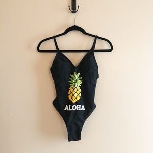 Xhilaration Aloha One Piece Swimsuit
